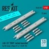 RESKIT RS48-0599 LAU-33 ZUNI rocket launcher for US Army & Navy (2 pcs) (F-4, F-8, OV-10) (3D Printed) (1/48)